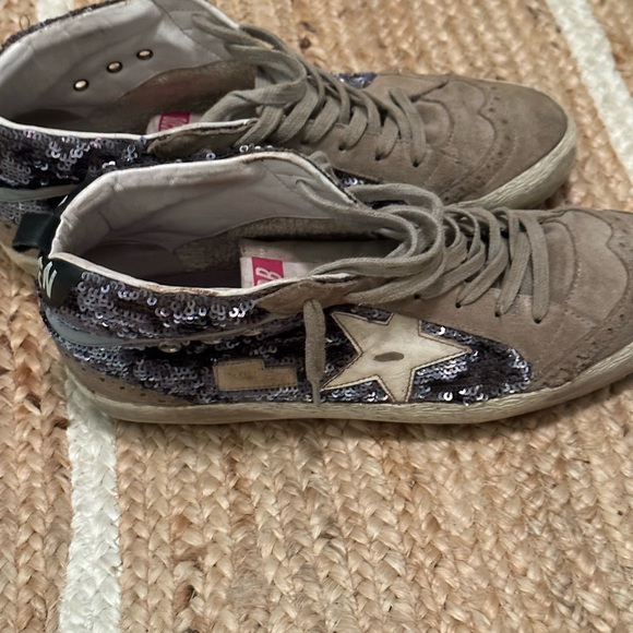 Golden goose midstars- sequin, blue, and pink - Picture 3 of 8